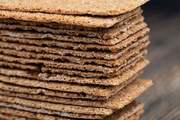 dry crusty bread from rye flour