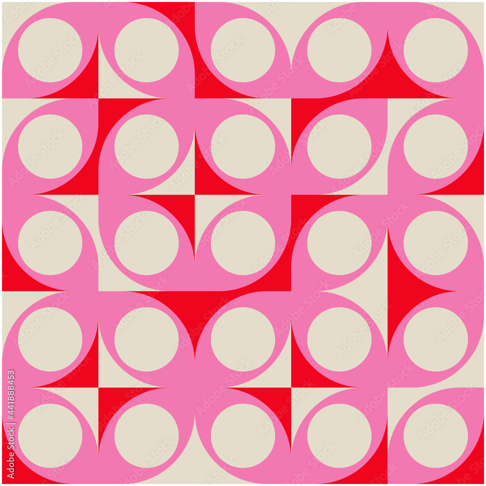 Poster repetitive abstract vector pattern design