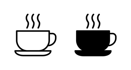 Coffee cup icon vector for web, computer and mobile app