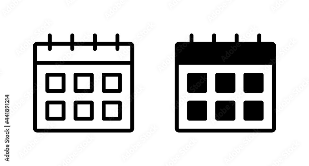 Poster calendar icon vector for web, computer and mobile app