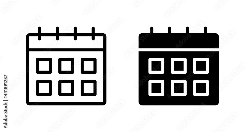 Poster calendar icon vector for web, computer and mobile app