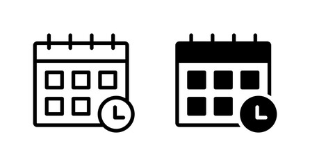 Calendar icon vector for web, computer and mobile app