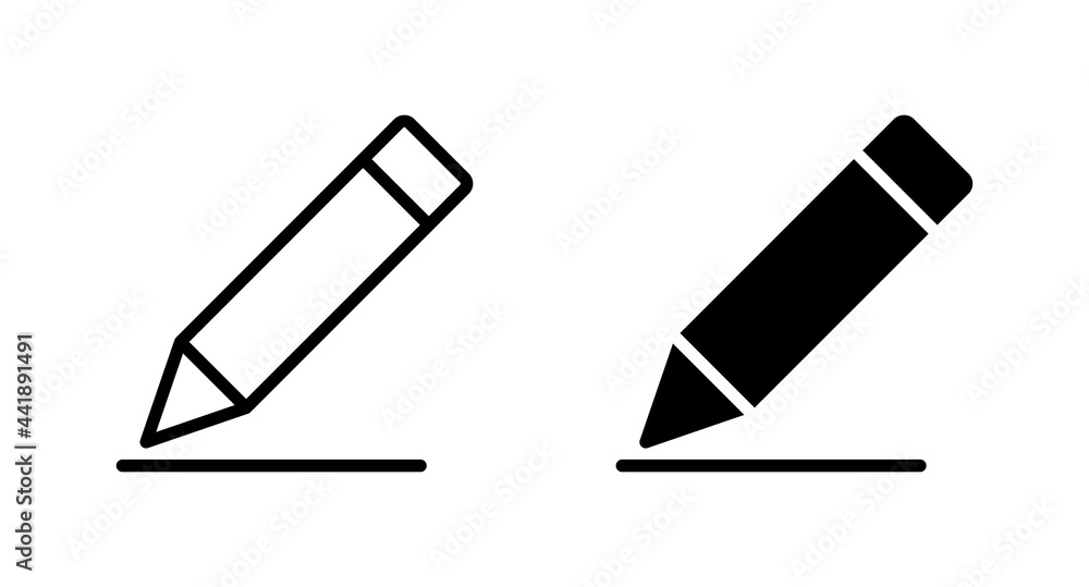 Poster pencil icon vector for computer, web and mobile app