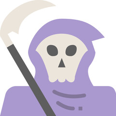 grim reaper flat icon