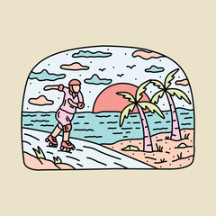 Beauty nature and relax graphic illustration vector art t-shirt design