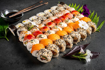 sushi in the japanese restaurant