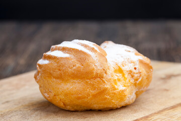 custard soft cake with cream filling