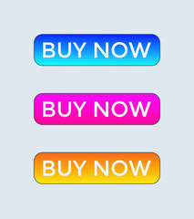 buy now text web button, colorful button, buy now 