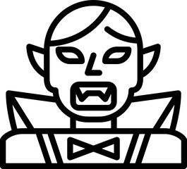 dracula outline icon