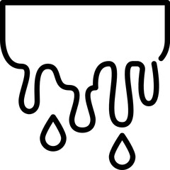 dripping blood outline icon