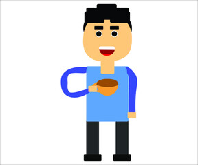 man with coffee