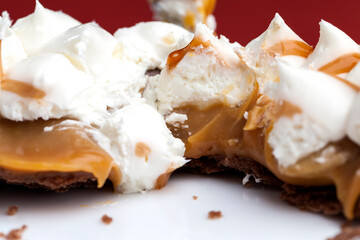 sweet dessert with dairy products