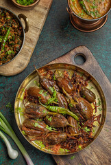 Bharwa Baingan, Bharli Vangi, Indian cuisine, rustic setup