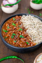 Rajma Chawal, Indian Cuisine, in angular format