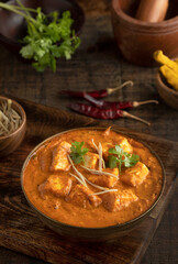 Shahi Paneer, Indian Cuisine, in angular format