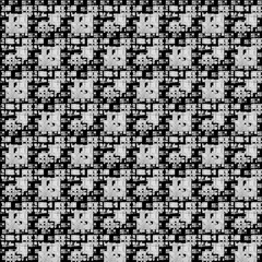 Monochrome pattern of squares of different sizes