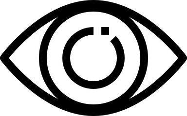 optical outline icon