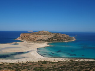 Balos Beach en Crète (Grèce) Eau turquoise, Lagoon soleil bleu