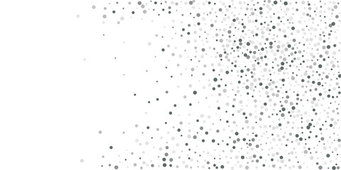Silver shine of confetti on a white background.   Illustration of a drop of shiny particles. Decorative element. Element of design. Vector illustration, EPS 10.