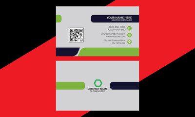 Modern business card print templates. professional visiting card for your business and company. Vector illustration. Creative Clean composition visiting card design.