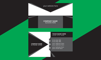 Modern business card print templates. professional visiting card for your business and company. Vector illustration. Creative Clean composition visiting card design.