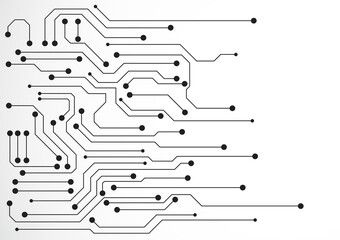 Circuit technology background with hi-tech digital