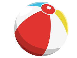 ビーチボール　夏の風物詩アイコン/イラスト素材