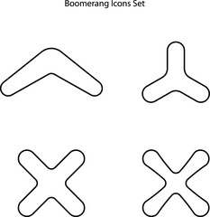 boomerang icon isolated on white background from culture collection. Australian boomerang icon trendy and modern Australian boomerang symbol for logo, web, app, UI. boomerang icon simple sign.