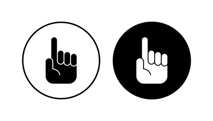 Hand icon set. hand vector icon, palm,click