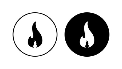 Fire icon set. fire vector icon