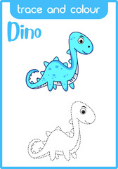 dino to learn to draw and color