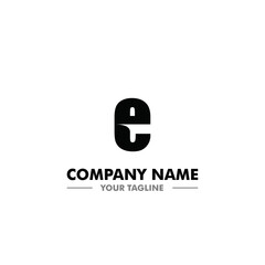 e Initial Letter Logo Vector