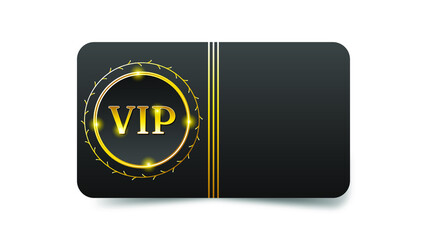 Abstract Dark Gold Vip Card Template Vector Design Style Premium Luxury Template