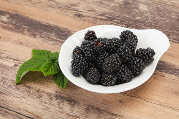 Sweet tasty ripe Blackberry heap