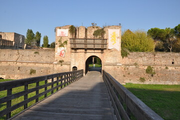 the gate of the castle