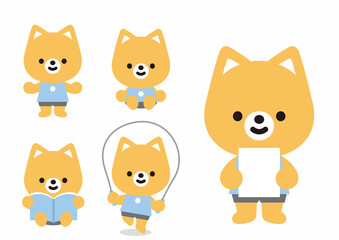 可愛いアニマルミックス　うさぎ　くま　ねこ　ねずみ　たぬき　いぬ　らいおん　ぱんだ