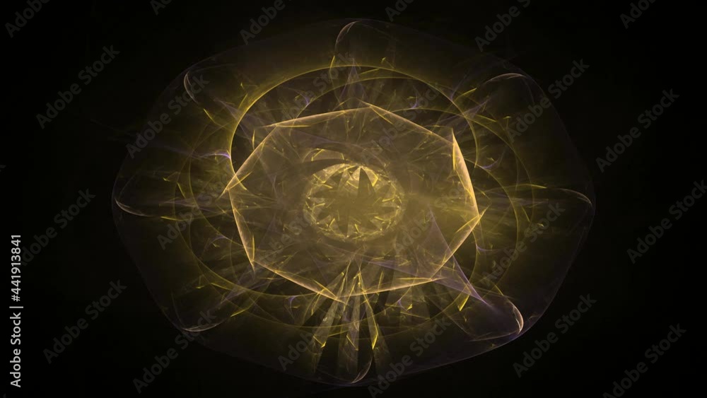 Poster colorful plasma sphere with energy charges. computer generated sci-fi motion background. seamless lo