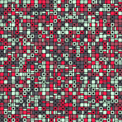 Fototapeta premium Abstract Geometric Pattern generative computational art illustration