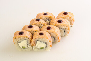 Japanese tradtional roll with salmon