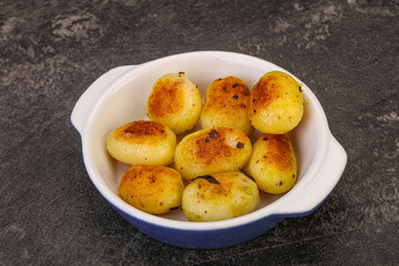 Roasted baby potato in the bowl
