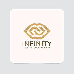 Infinity logo design inspiration. Logo can be used for brand, icon, symbol, creative, and business company
