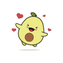 cute avocado characters