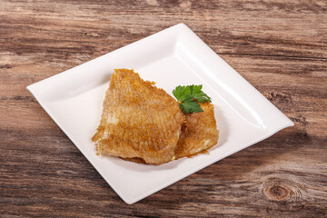 Roasted delicous seafood - stingray wings