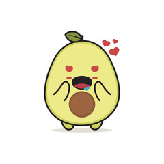 cute avocado characters