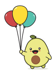 cute avocado characters