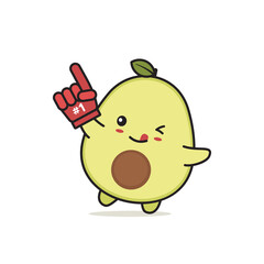 cute avocado characters