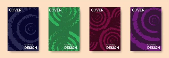 colorful  cover design template for wall art, poster, magazine, booklet, banner, flyer, sales promotion and advertising