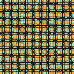 Fototapeta premium Abstract Geometric Pattern generative computational art illustration