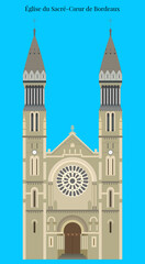 Obraz premium Église du Sacré-Cœur de Bordeaux, France