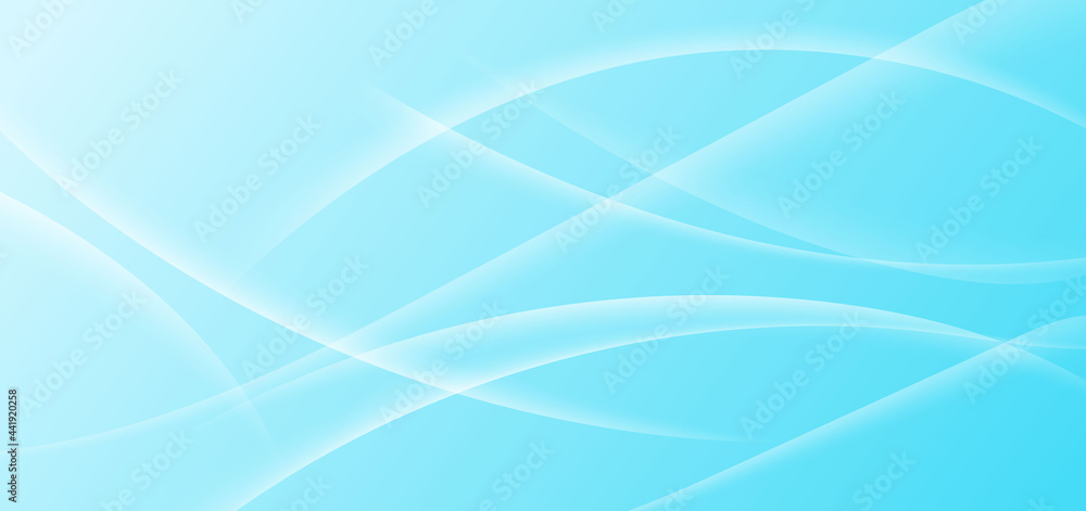 Aufkleber abstract soft blue background with dynamic waves shape.